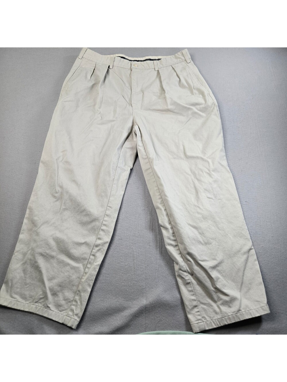 VTG Polo Ralph Lauren Mens (Fits 35x26) Double Pleated Chino Pants USA Made READ